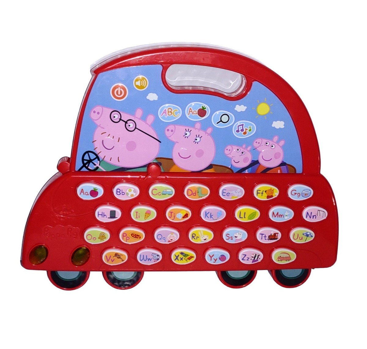 VTech Peppa Pig Learn and Go Alphabet Car 4 Play Modes ABCs Sounds