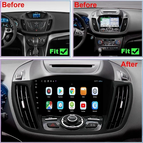Car Radio Stereo Carplay GPS Navi 2+64GB For Ford Escape 2013-2019 Android 15 - Picture 4 of 19