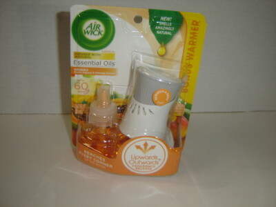 Airwick Essential Oils Starter Kit Warmer Plug-In with  Hawai Papya & Hibiscus