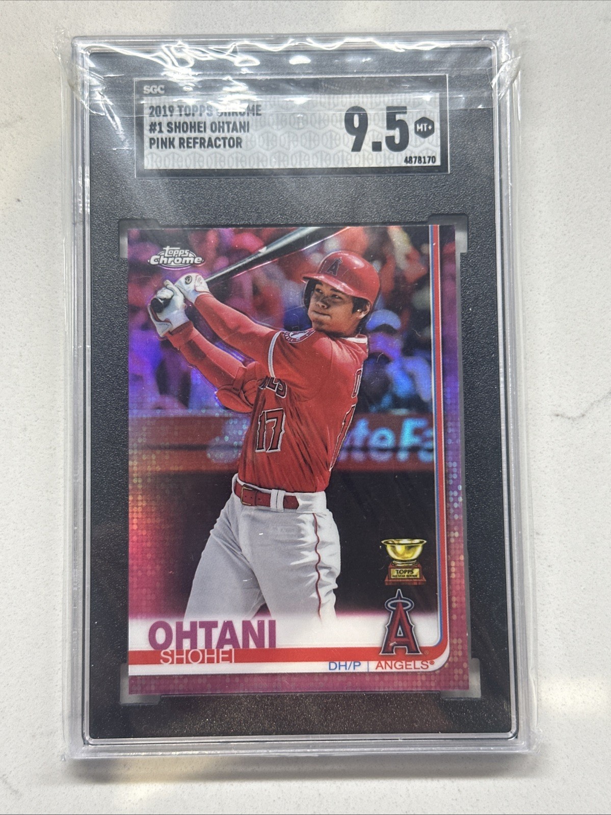 2019 Topps Chrome - Shohei Ohtani #1 Pink Refractor