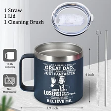 Fathers Day Funny Gifts for Dad Husband Men Him from Daughter Son Kids Wife -...