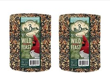 2-Pack of Wild Bird Feast Birdseed Large Cylinder 4 lbs.