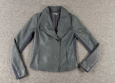 Vince Jacket Womens Small Gray Goat Leather M...