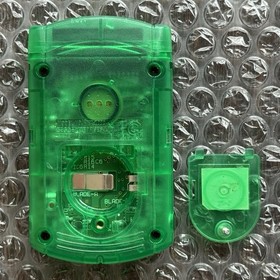 Sega Dreamcast Lime Clear Green VMU Visual Memory Unit + Dust Cover HKT-7000 JPN