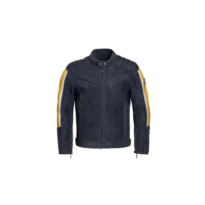 ORIGINAL BMW Motorrad Jacke Schwabing Herren Blau Gelb - Bild 1 von 4