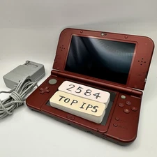 【EXC+5】Nintendo New 3DS LL  Metallic Red Handheld TOP IPS LCD Japanese ver 2584
