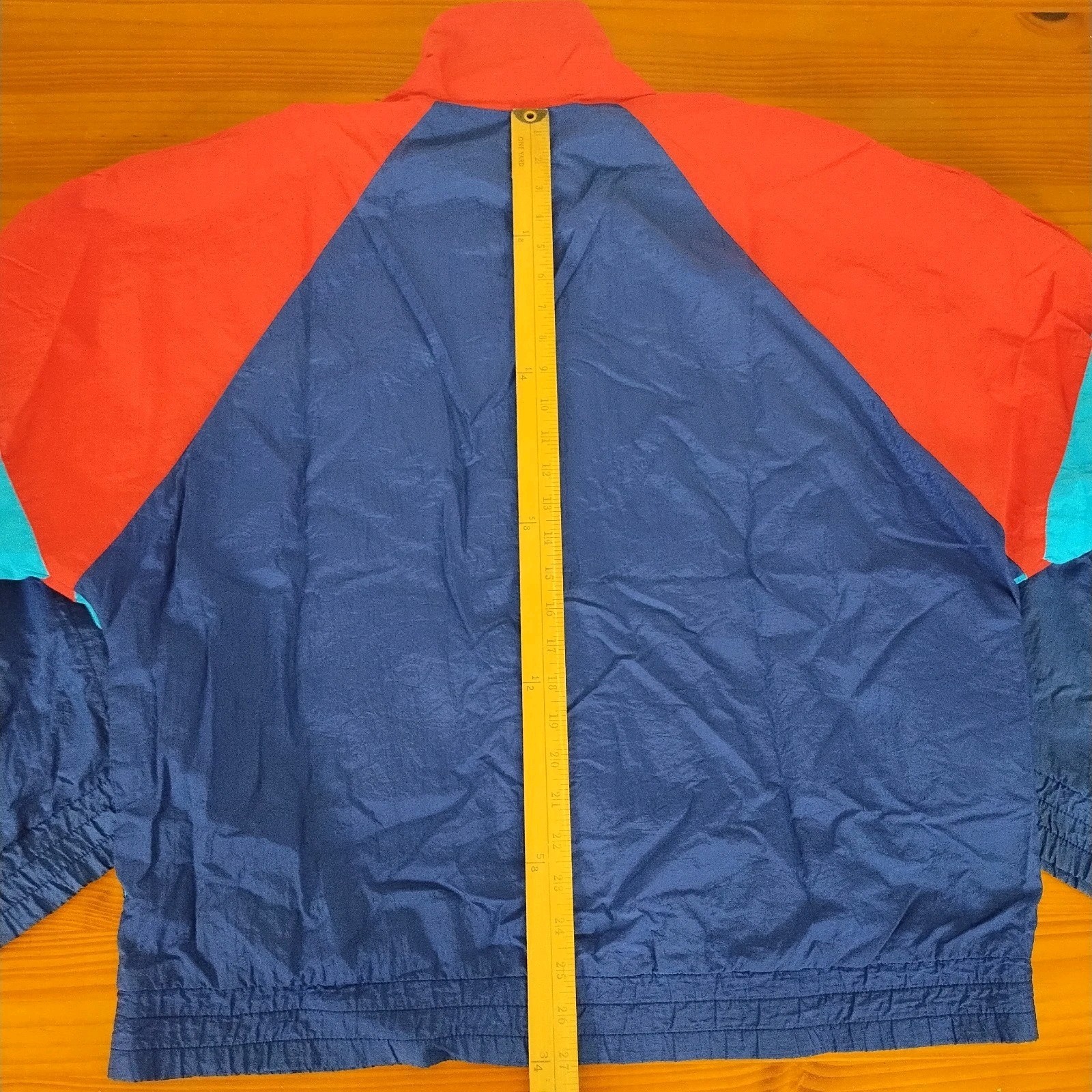 FILA Giacca a vento vintage Row Team uomo XL multicolore foderata a blocchi full zip retrò anni 90 usata in ottime condizioni