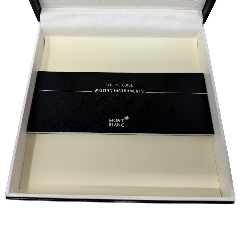 Montblanc Ballpoint Pen Black Silver Trim Twist w/ Box & Refill - Image 3 of 4