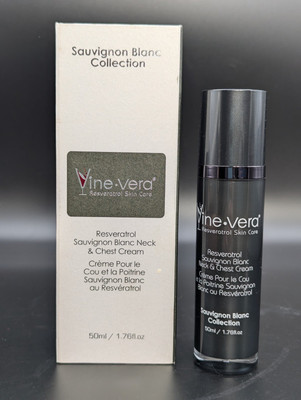 VINE VERA RESVERATROL SAUVIGNON BLANC NECK & CHEST CREAM-1.76 fl oz/50 ml