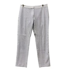 Brooks Brothers Pants Womens 6 Blue White Seersucker Natalie Fit Cotton Coastal