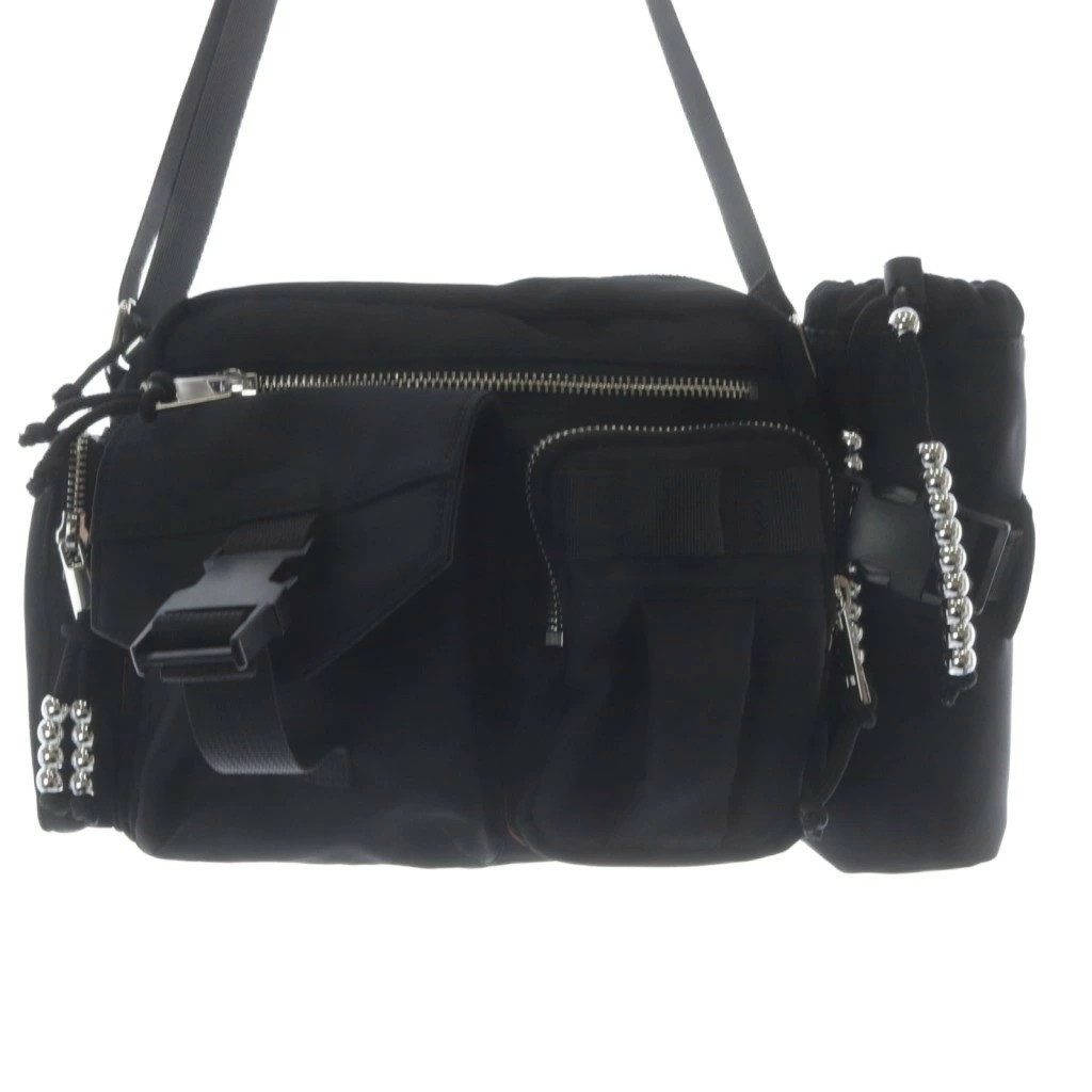 Ameri 25SS Military Square Shoulder Bag Black - image 5