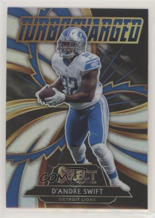 2020 Panini Select Turbocharged Silver Prizm D'Andre Swift #T19 00pr