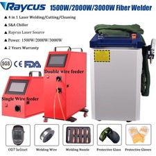 Raycus 1500W/2000W/3000W Handheld Fiber Laser Welder Cutting Cleaning Machine