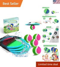 Ball Catch Set Games Toss Paddle - Pool Beach Toys Back Yard Outdoor Games Ba...