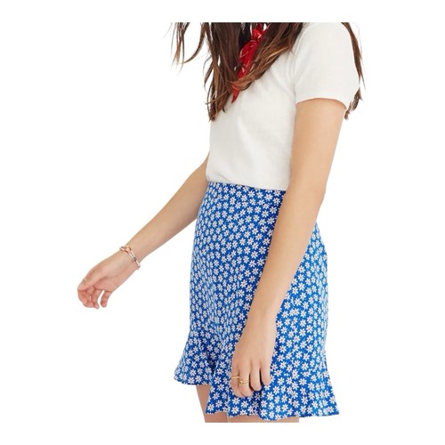 Madewell Rüschen-Kantenrock Rüschen Minirock Gänseblümchenblau Gr. ?? 6 - Bild 8 von 10