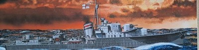 Aoshima AO05766 - 914 HMS Jervis British Navy Destroyer Ship - Zerstörer 1:700