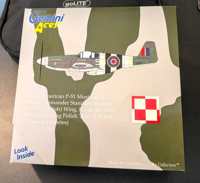 Gemini Aces 1:72 P-51B Mustang III Skalski RAF No. 133 (Polish) Wing #GARAF2002