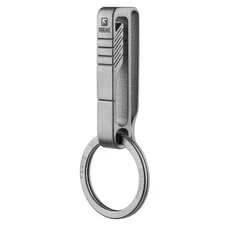 Tisur Titanium Motorcycle Keychain With Belt And Carabiner, Stylish Key Clip Fo_