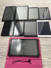 Lot of 9 Tablets Mixed Brands Untested For Parts or Not Working