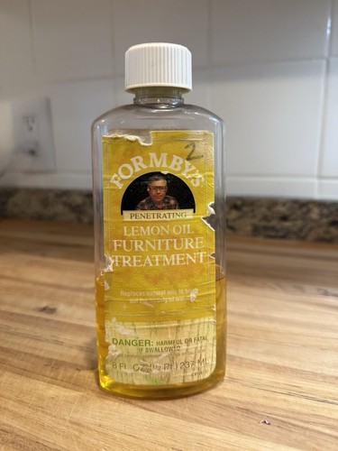 Formby’s Lemon Oil Furniture Treatment 8oz Vintage Discontinued Penetrating Wood