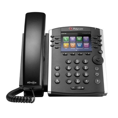 Poly VVX400 12-zeiliges Tisch VoIP Telefon HD Voice 20 POE ohne Netzteil