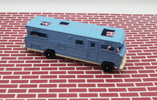 Vintage 1970  s Tootsie Toy Car Blue Camper Winnebago RV Motorhome