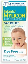MYLICON Gas Relief Drops for Infants and Babies, Dye Free Formula, 1 Fluid Ounce