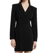 NWT🎄 EXPRESS 🛍️ Mini Blazer Holiday Party Cocktail Workwear Black Dress XS