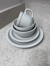 Pottery Barn Suppertime Place Setting Du Jour OUTLET Plates Bowls Mug 5 Pieces