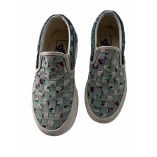 Vans Stackform Denim Weave Floral Cottagecore Y2K Boho Chic Sneakers Womens Sz 5