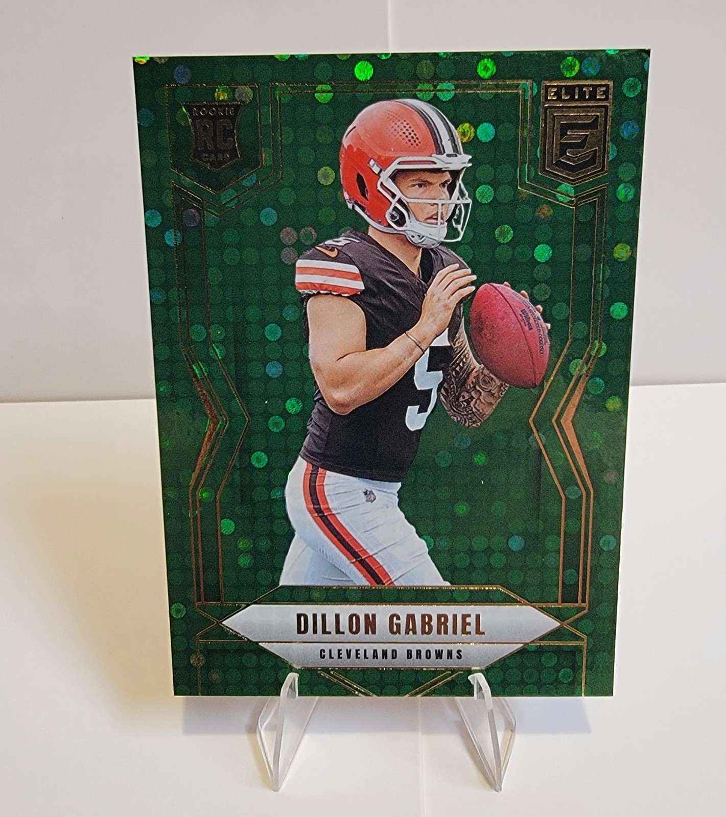 2025 Panini Donruss Elite - Dillon Gabriel #151 Green Disco (RC) Cleveland Brown