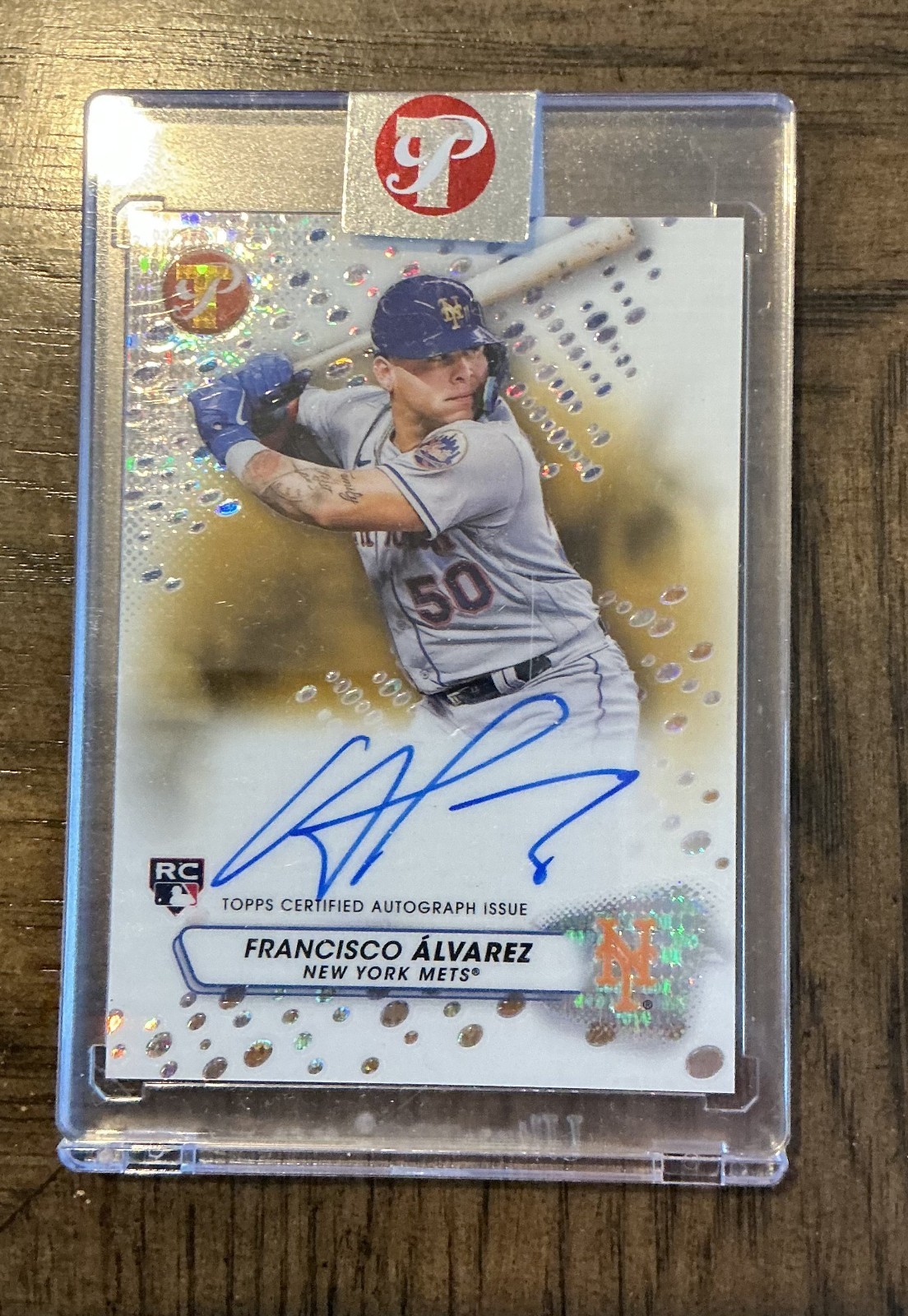 Francisco Alvarez RC 2023 Topps Pristine Gold Refractor Auto /50
