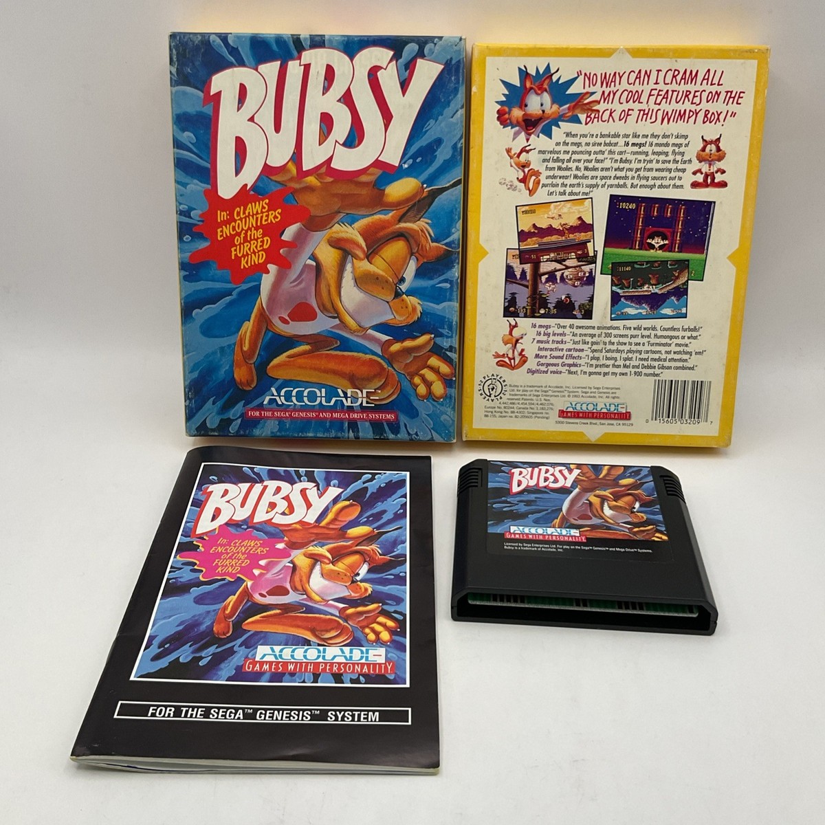 Bubsy in: Claws Encounters of the Furred Kind (Sega Genesis, 1993