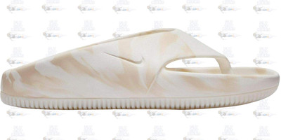 WMNS Nike Calm Flip Flops Beige White Comfortable Lightweight Sandal Slipper