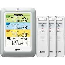 Adjustable Backlight Wireless Thermometer 3 S...