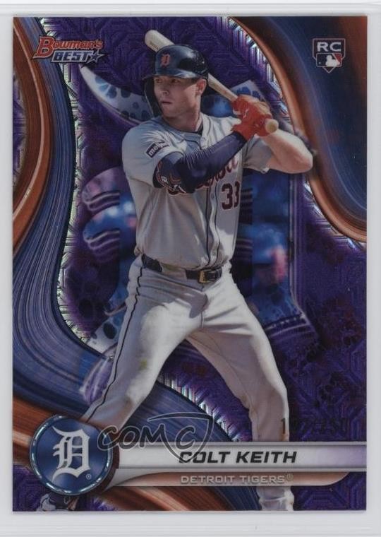 2024 Bowman's Best Purple Mojo Refractor /250 Colt Keith #28 xu4