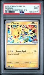 Pikachu 225 World Championships 2025 Scarlet & Violet Promo Card