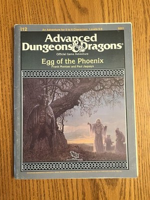 NOT A REPRINT! I12 Egg of the Phoenix Complete Uncut 1987 TSR9201 w/Maps! NM!!