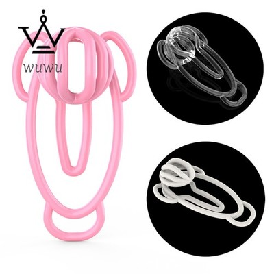 Resin Male Chastity Cage Device FUFU Clip Sissy Lock Plastic Training Clamp