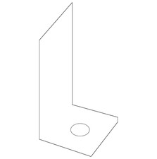 Genuine Nissan Rear Body Panel Bracket 79185-EL030