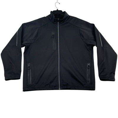 Zero Restriction Tour Series Fleece Lined Jacket Men XL Golf Full Zip Black