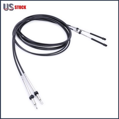 2PCS FOR MERCURY MARINER OUTBOARD THROTTLE CABLE CONTROL SHIFT CABLES 881170A US