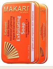 Makari Exclusive 7oz. Skin Lightening & Exfoliating Bar Soap with Organiclarine