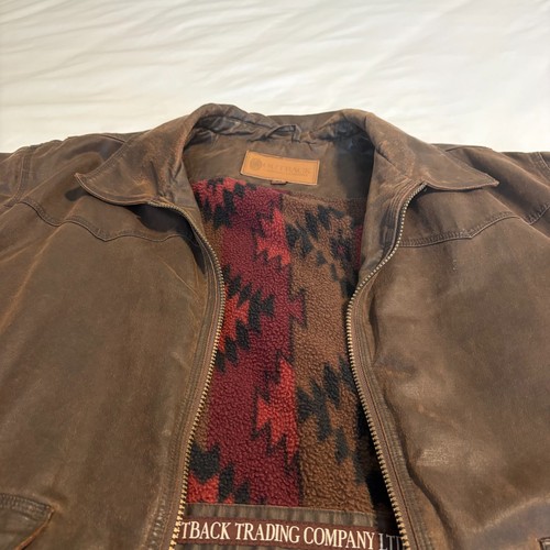Outback Trading Co Oilskin Pathfinder Western Waterproof Jacket Coat XL Y2K Warm