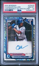 2024 BOWMAN CHROME PROSPECT AUTOS #CPACP CHANDLER POLLARD 52/299 PSA 10