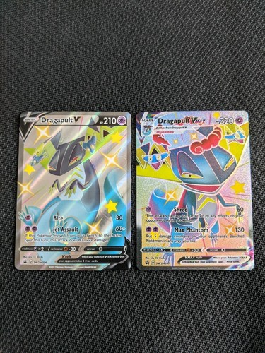 NM/MINT Shining Fates Shiny Dragapult V & VMAX SWSH096/097 