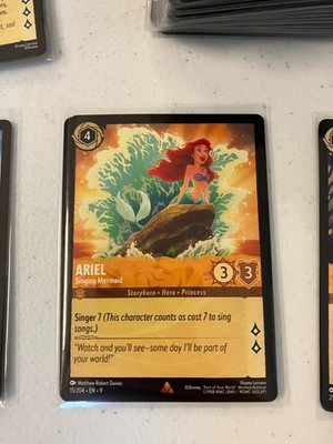Ariel - Singing Mermaid Fabled 4x x4 Disney Lorcana Playset