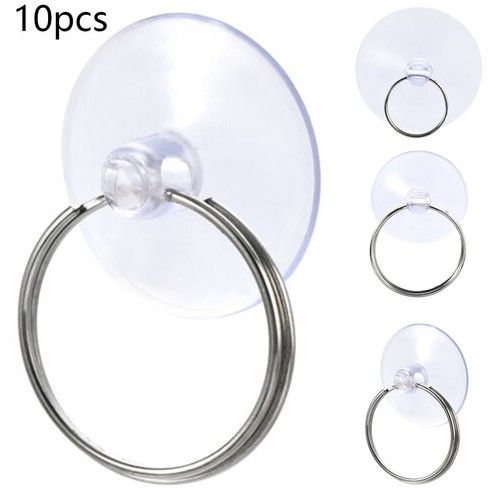 Reliable Clear Rubber Suction Cups with Iron Ring Pack of 10 Glass ...