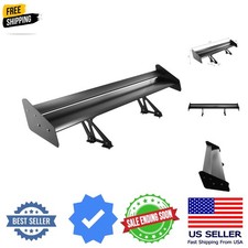 Single Deck Gt Wing Car Spoiler Adjustable Universal 53.4 Inch Lightweight Al...