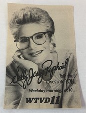 1988 WTVD tv ad ~ SALLY JESSE RAPHAEL talk that tunes into you